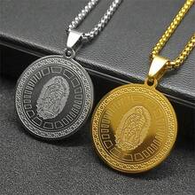 Dây chuyền mặt thánh giá Đức Mẹ Đồng Trinh Công giáo cho nam nữ bằng thép không gỉ màu vàng Guadalupe Trang sức nam - vòng cổ - Xem 4