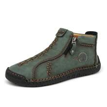 Women Boots Classic Lace Up Design Slip Resistant Casual Footwear - 綠色 - 查看 4