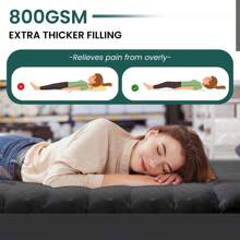 JustLet Cooling Mattress Topper, Extra Thick , Plush Quilted Pad With 8-21 Inch Deep Pockets, Overfilled With Breathable Polyester, Mattress Protector- Machine Washable