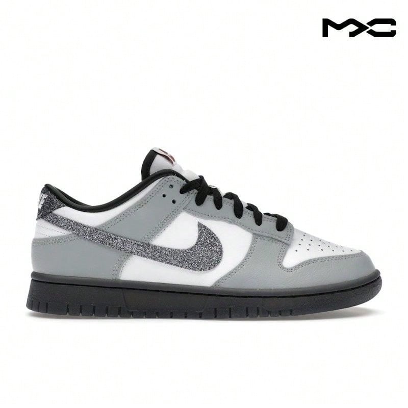 Dunk Low LX 'Glitter Swoosh' Grey White Light--Grey Multi-Color Sneakers Women HQ3462-191 - Multicolor - View 1