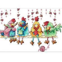 SNA 2026 New Style 4 Parrots Animal Count Printed Canvas DIY Cross-Stitch Set Embroidery Needle And Thread Home Decoration Diy Kit Crafts Embroidered Embroidery Kit Cross Stitch Kits Crochet Kit Punch Needle Kit Sewing Accessories Sewing Kit Embroidery Thread Craft Kit Stitch Stuff Sewing Patterns Crochet Craft Supplies Embroidery Kit Beginners Sewing Pattern