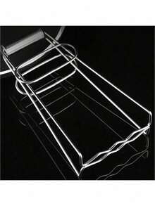 1/2pcs Kitchen Heat Resistant Tongs, Bowl Rack, Trivet, Pot Holder, Hot Pot Stand, Insulated Lid, Stainless Steel Non-Slip Heat Resistant Tongs, Square Pot Rack, Multi-Purpose Kitchen Tongs For Bowls And Plates - Silver - View 7