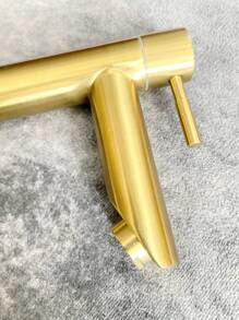 1 pezzo Rubinetto lavandino in acciaio inossidabile, rubinetto acqua fredda singolo, montaggio su piano lavandino, disponibile in cromato, nero, oro
