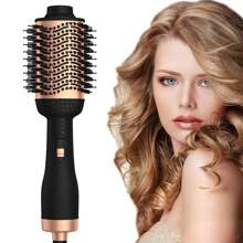 SEAGO Brosse à air chaud 3 en 1 - Brosse à air chaud haut de gamme de haute qualité, sèche-cheveux et lisseur - Volumisant, frisage vers l'intérieur et lissage 3 en 1 Brosse à air chaud - Séchage et coiffage en un, fonction bouclage et lissage, réglage de la vitesse du vent à 3 niveaux, outil de coiffure professionnel à air chaud - Puissant sèche-cheveux et lisseur - Pas de dommages thermiques pendant la coiffure - Séchage rapide, boucles, volume, sèche-cheveux ionique