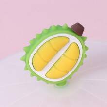 1个装透明卡通可爱硅胶杯盖耐热防漏密封盖防尘杯盖