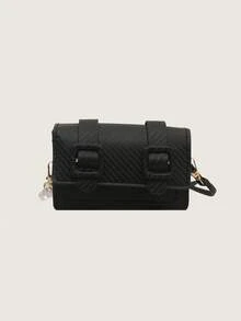 1 buah Tas Selempang PU untuk Anak Perempuan, Penutup Model Cover, Motif Leci, Warna Solid, Tas Selempang Kasual Kreatif Personalisasi Ukuran Kecil, Bentuk Persegi, Lucu, Modis, dan Serbaguna, Gaya Harajuku Segar dan Sederhana, Ringan untuk Bepergian, Cocok untuk Penggunaan Sehari-hari - A - View 13