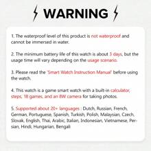 SIMSONLAB NUOVO! Miglior regalo per i bambini, Orologio intelligente per bambini 2025, orologio da gioco per bambini, 128 giochi divertenti, schermo tattile da 1,83 pollici, chip a bassissimo consumo energetico, contapassi, scatta foto, torcia, monitoraggio del sonno, promemoria sveglia, fotocamera, album, giochi, calendario, contapassi, conto alla rovescia, calcolatrice, cronometro, luce torcia