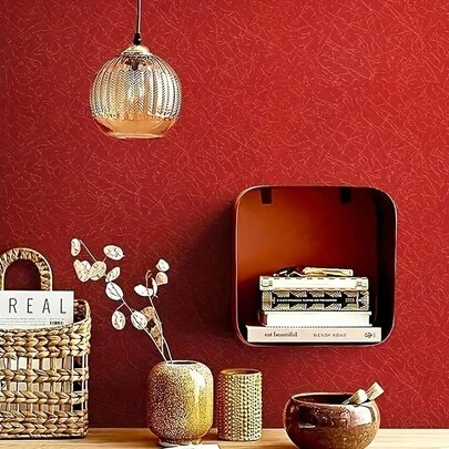 1 Roll Of Silk Peelable Self-Adhesive Sticky Wallpaper, Bedroom Dormitory Background Wall, Family Contact Paper, Movable Wallpaper, Silk Contact Paper, Home Decoration Stickers, Vinyl Roll Room Decor Living Room Decor House Decor Wall Paper Wallpapers Kitchen Kitchen Decor Wall Art