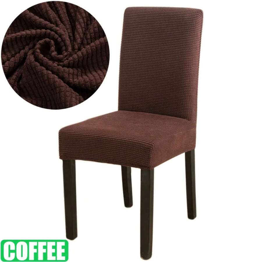 Elastic Cover For Dining Room Chair LICRA Jacquard Thick Cover For Dining Room Non-Slip Cover For Kitchen Chair