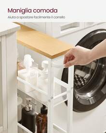 Storage Carts - Beige - View 6