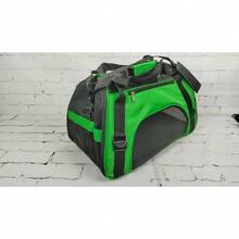 1 pieza Bolsa portátil para mascotas, diseño de asa y correa cruzada, apta para perros y gatos pequeños, para uso en viajes al aire libre - Azul - Ver 11