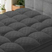 JustLet Cooling Mattress Topper, Extra Thick , Plush Quilted Pad With 8-21 Inch Deep Pockets, Overfilled With Breathable Polyester, Mattress Protector- Machine Washable