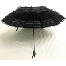 Vintage Lace Parasol Gothic Lolita Umbrella UV Sun Protection Witch Cosplay Photoshoot Props Party Decoration