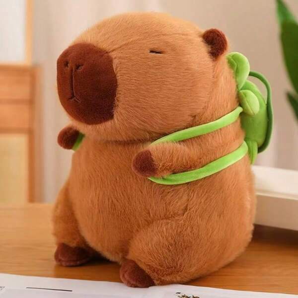 35-50 cm Carpincho Plüschpuppe, viraler Wasserspitzmaus Kuscheltier, süße Capybara Puppe, Kawaii Hamster Puppe für Jungen & Mädchen