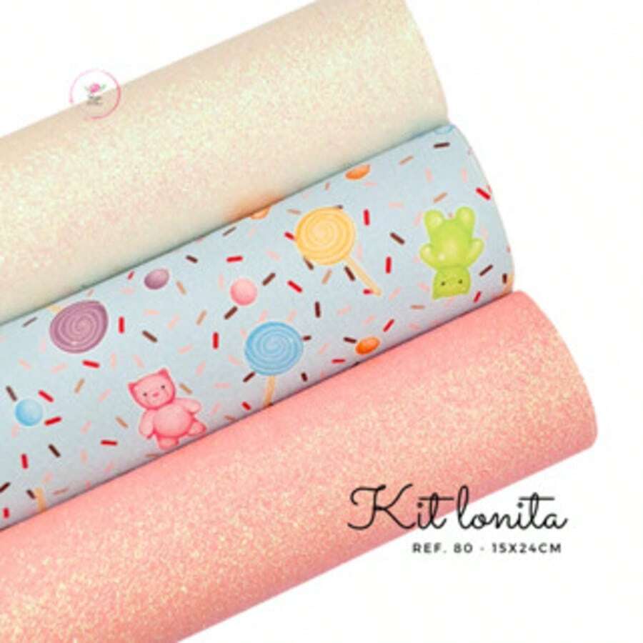 Canvas Kit With 3 Colors - 15 X 24 Cm Each Color (Approximately) - Kit Ref 80 - View 1