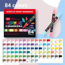 240 colores de marcadores acrílicos de punta fina con sistema de presión, para aprender pintura profesional, dibujo, ganchillo y marcado de bordes. Bolígrafos para dibujo de líneas de 0.7-1.0mm, impermeables y apilables. Graffiti DIY, colorear en vidrio/piedra/zapatos/plástico, excelente para volver al colegio
