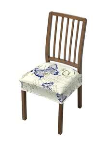 1/2/4/6pcs Printed Stretchable Removable & Washable Dining Chair Seat Covers - Multicolor - View 22