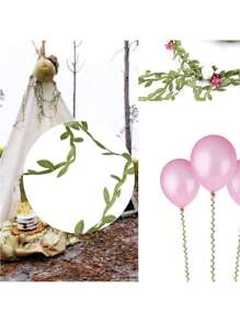 1 Roll 100m Silk Leaf Ribbon, Artificial Vine String Decorative Ribbon, Wild Jungle Plant Greenery, Suitable For Party, Wedding, Home Wreath DIY Crafts, Jewelry Making, Faux Green Leaf Garland Silk Cloth Wreath Decoration, Artificial Green Plant DIY Handmade Wreath Material, Fabric Willow Leaf DIY Weaving Wreath Accessories Green Vine Decoration