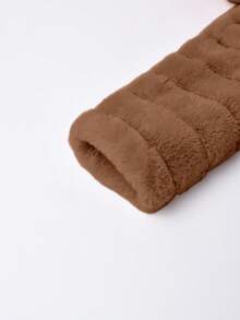 Risissida Women's Faux Fur Coat With Hood And Pockets-The Perfect Choice For Fall And Winter