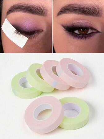 1 Roll Of Eye Makeup Tools, Eye Shadow Stickers, Breathable Eyeliner Pens And Eyelash Extension Paper Patches, Invisible Facial Makeup Tape, Instant Facial Practice Makeup Tape, Facial Lifting Plastic Tape, Eye Shadow Tape, Eyeliner Pencil Tape (1.25cm * 4.5m), Makeup Tools, Eyelash Tools, Facial Lifting Tools