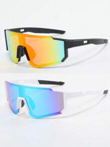 1pc Unisex Wrap-Around Fashion Eyeglasses, Suitable For Outdoor Activities