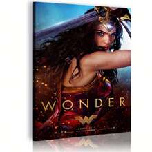 1PC Wonder Superhero Woman Vintage Posters Prints Posters Artwork Posters Wall Stickers Canvas Painting Picture Print Hanging Scroll Decor Wallpaper Poster Wall Art Painting Study Nordic Home Decor House Bar Room Wall Decor Movie Figures Home Decoration Painting Wall Art Bedroom Cartoons Decor Wallpaper Wall Bedroom Decoration - Frameless