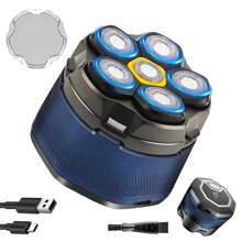 Head Shavers For Men, 2025 Upgraded 6D Flexible Head Shavers For Bald Men, IPX8 Waterproof, Wet/Dry Electric Shaver, Rotary Shaver With LED Display, USB-C Bald Razor With Travel Lock