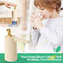 Perfect Back To School Gifts Just Tap The Bear For Instant Water Cordless Water Dispenser Pump – 2000mAh Powers 10*5-Gallon Jugs, Pat The Bear For Pure Water Anywhere (Home, Camping, Emergencies) – High Quanlity Silicone & 2-Year Warranty;