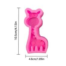 1 pezzo Stampo in silicone morbido per fai-da-te di candele, sapone a forma di giraffa