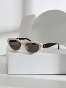 Óculos de sol de gatinho com armação pequena e elegante, óculos de sol de PC em estilo personalizado retrô europeu e americano, adequados para usar em todas as estações, para ir à praia, passeios e presentes para família e amigos - Multicolorido - Visão 11