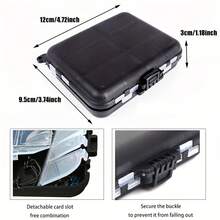 140件/盒户外钓鱼配件套装，含渔具盒，包含6种不同形状的渔具扣和多种颜色的浮漂，满足钓鱼者的需求