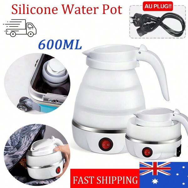 Portable Travel Collapsible Electric Water Kettle Foldable Silicone Water Pot