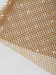 New Sequined Strapless Elegant Side-Slit Women Evening Dress