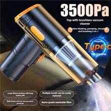 A Versatile, Rechargeable Handheld Cordless Vacuum Cleaner With Both Blow And Vacuum Functions, 18650 Lithium Battery, USB Charging, Easy To Clean Filter, And Accessory Kit For Car, Home And Computer Cleaning,1200mAh