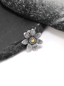 1 pieza Colgante de plata de ley 925 con diseño único de girasol, joya fina de regalo para mujer