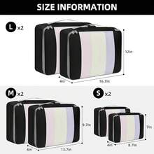 6/8/10 Set Packing Cubes For Travel Luggage Organizer - 06-black - View 8