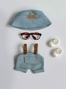 1-4 件适用于 服装配饰、多色围兜裤、夏季帽子、眼镜、靴子或全套 服装，适合 BJD 和大多数娃娃的服装配饰 - 彩色 - 查看 3