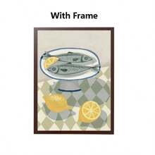 1PC Woman Refreshing Citrus Sardines Olive Branches Quote Wall Art Canvas Painting Posters And Prints Pictures For Living Room Decor Frameless Gifts Birthday Graduation