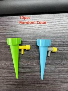 Self Watering Spikes: Automate Your Plant Watering With Adjustable Slow Release Control Valve Switch!Automatic Drippers For Vacation - Adjustable Control Valve - Ideal For House, Garden, And Office Plants(Random Color)