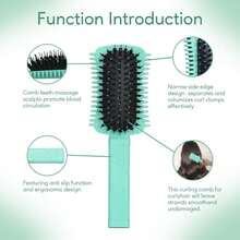 Curling Hair Styling Comb, Wet Hair Volumizing Lift Comb, Easily Create Curly Hairstyles, Say Goodbye To Frizz, Suitable For Spiral Wavy Hair, Anti-Breakage Styling Comb, Curl Defining Hair Brush – Effortless Detangling Shaping Styling Women's Curls Waves Coils, Frizz-Reducing Curly Hair 1pcHair Straightener Comb Straightening Hair, Comb Hair Styling And Care, V-Shaped Hair Straightener Comb Professional Salons, Resistant To High Temperatures Hair Brush,Hair Brush,Comb,Hair Tools,Hair Products And Accesories Barber Salon Beauty Travel Essentials,Hair Tools,Hair Items,Travel Essential,Travel,Barber,Hairstylist,Barber Accessories,Valentine's Day,Hair Supplies,Hair Stylist,Barbershop,Salon,Vacation Essentials,Hair Products,Barbershop,Valentine's Gift,Travel Essentials For Men,Hair Stylist Tools - 綠色1件 - 查看 10