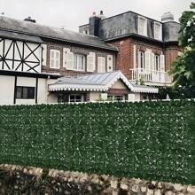 1PC/2pcs 39.4/19.7 Inch X 118 Inch Artificial Evergreen Ivy Privacy Fence Wall Screen - Realistic Green Artificial Ivy Leaves Decor, Classic Faux Ivy Privacy Screen Backdrop, Lush Green, Plastic, Outdoor Fake Green Plants, For Home And Garden Decor, Outdoor Garden Decor, Durable Privacy Fence And Wall Cover, For Patio, Balcony, Backyard, Garden Decorations, Balcony Privacy Screen, Natural Look