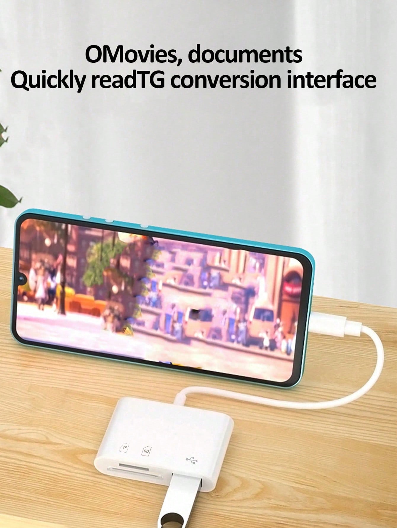 محول متعدد الوظائف 3 في 1 مع قارئ بطاقات