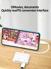 3-in-1 Multifunktions-Typ-C-Kartenleser, kompatibel mit Computern und Smartphones/Micro-SD/USB-Anschluss