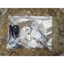 Outdoor Edc Portable Multifunctional Tool Stainless Steel Keychain Screwdriver Flathead Head Keyring Key Chain