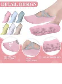 3 paires de chaussettes de yoga, chaussettes bateau pour femmes, chaussettes de sport antidérapantes en silicone pour le printemps et l'été, yoga pour débutants, course, automne et hiver, dégradé, fitness, mode intérieure