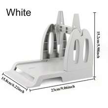 Label Holder For Desktop Label Printer, Support Rolls And Fan-Fold Printer Labels, Plastic Label Printer Stand, For Home & Office & Shipping Labels, Black/Pink/White/Beige, School Supplies, Back To School - Multicolor - View 22