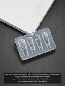 3D Silicone Nail Mold - Pearl Chain Necklace, Line, Cartoon Bowknot, Flower Carving, Skirt, Wing Design, Essential For Nail Technicians,Nail Supplies,Nail Tools,Nail Art Tools,Back To School,Nails,Nail Tools For Press On Nails - Multicolor - View 21