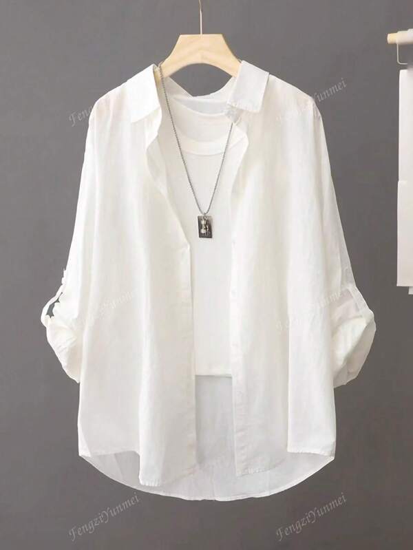 Women's Lightweight Sun Protection Rolled Long Sleeve Shirt