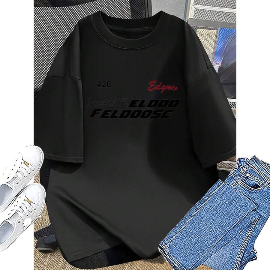 Men Sports Tees & Tanks - Negro - Ver 1