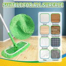 Repuestos de microfibra súper absorbentes para trapeador, reutilizables y lavables, con gran capacidad de absorción de agua, adecuados para eliminar el pelo de las mascotas